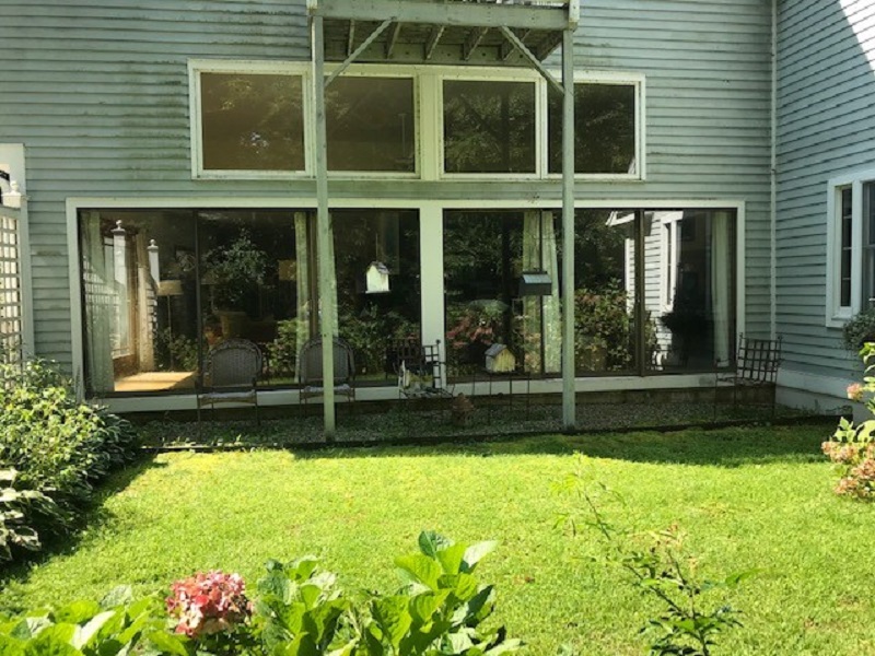 Old heavy sliding doors